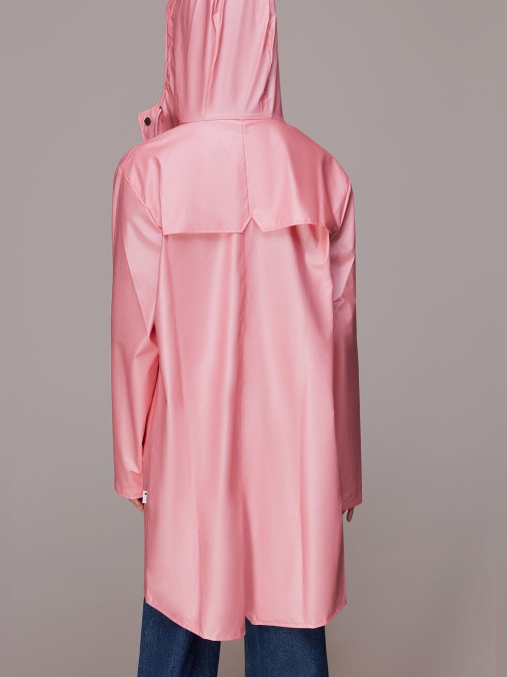 NWT RAINS Pink Sky Long Jacket Waterproof Unisex Rain Coat Medium M - Picture 8 of 16